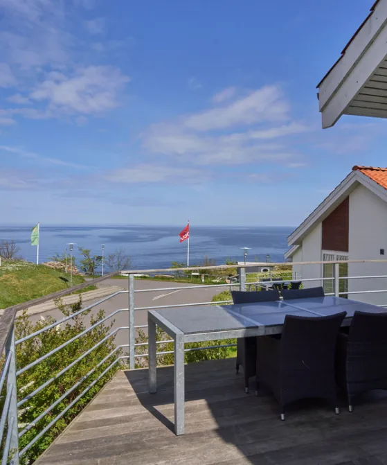 Havudsigt fra feriebolig i Gudhjem Feriehuse