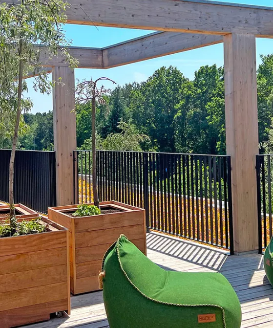Green Solution House - Tagterrasse