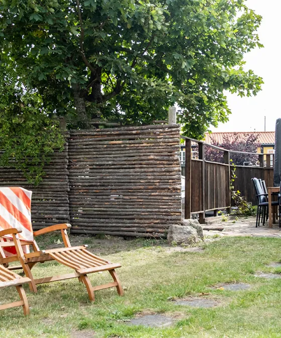 Skøn have med terrasse i Postgadehuset