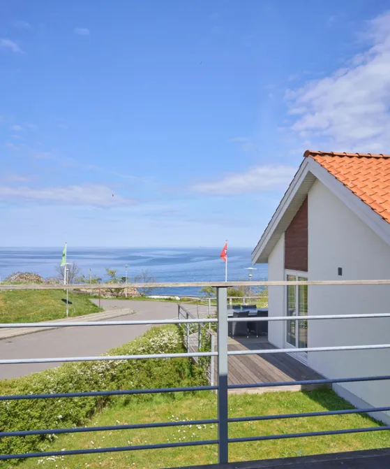 Havudsigt fra feriebolig i Gudhjem Feriehuse