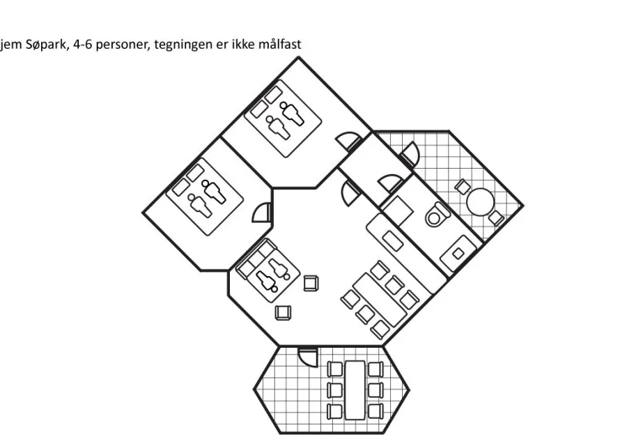 Holiday apartment 4-6 persons with sea view