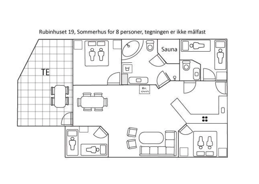 Ferienhaus für 8 Personen