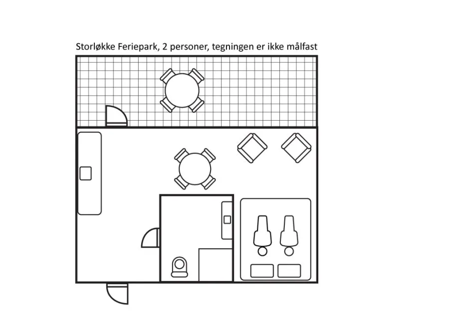 Holiday home for 2 persons