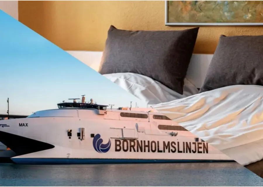 Valgfrit hotelophold & færge tur/retur Ystad-Rønne