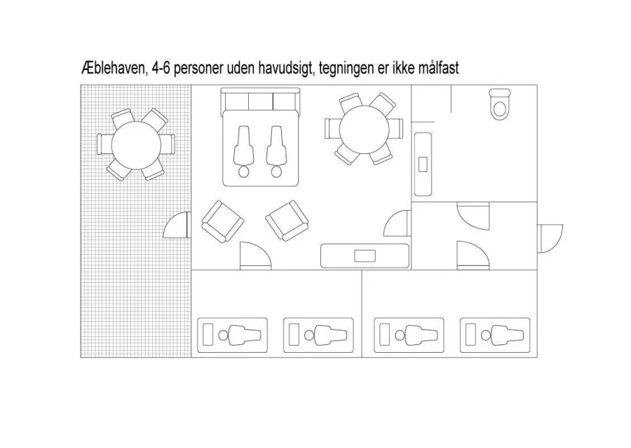 Holiday home for 4-6 persons