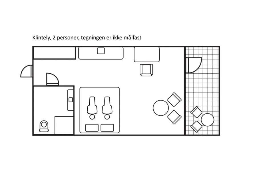 Ferielejlighed for 2 personer
