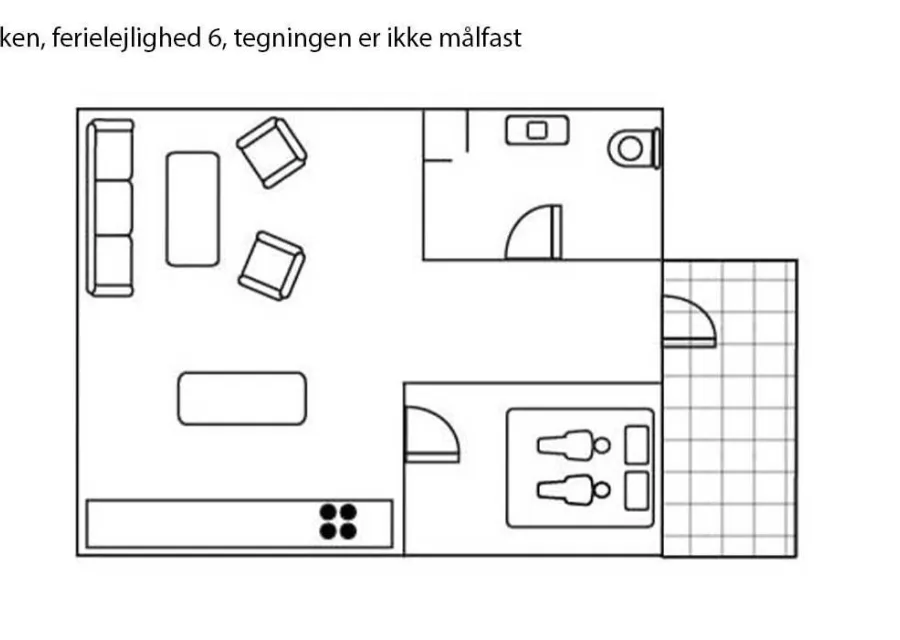 Ferielejlighed (6) for 2-4 personer