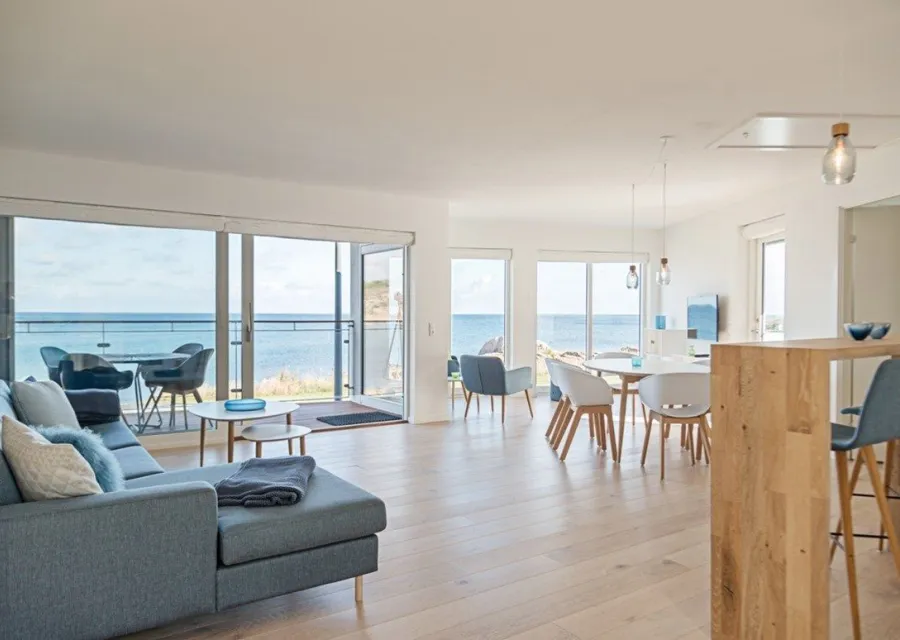 Ferienwohnung (1A) für 4-6 Personen mit Meerblick