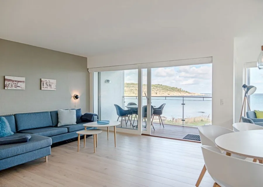 Ferienwohnung (1A) für 4-6 Personen mit Meerblick