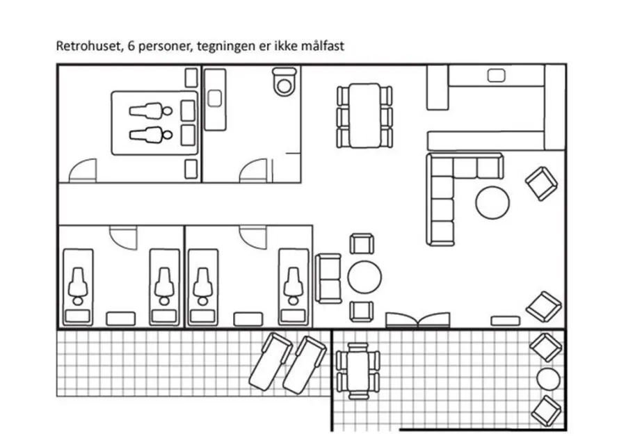 Retrohuset - Holiday home for 6 persons