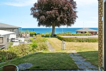 Udsigt fra overdækket terrasse i lejlighed for 2-4 personer i Søterrasserne