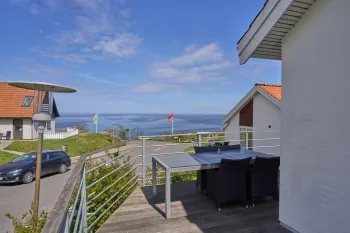 Havudsigt fra feriebolig i Gudhjem Feriehuse