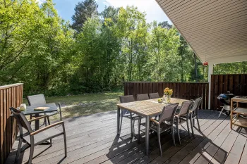 Lækker og solrig terrasse i Rubinhusene nr. 19