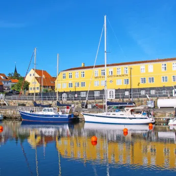 Østersøen set fra havnen i Svaneke - dejlig ferielejlighed på Solskinsøen