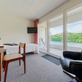 Hotel Hammersø - Enkeltværelse med balkon og søudsigt (A)