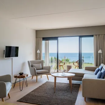 Fredensborg Badehotel - Stue med havudsigt i suite for 2 personer