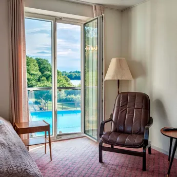Hotel Hammersø - værelse mod landsiden