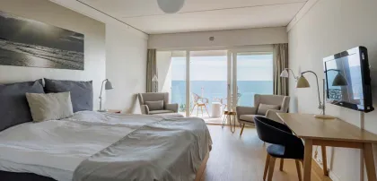 Hotelværelse med havudsigt
