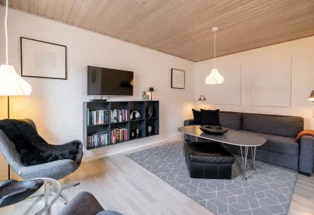 Opholdsrum i premium-hus i Storløkke Feriepark