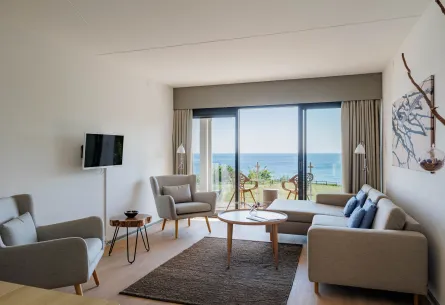 Fredensborg Badehotel - Stue med havudsigt i suite for 2 personer