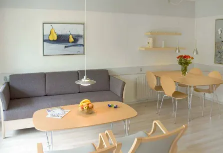 Indretning af feriehusene i Hasle Feriepark