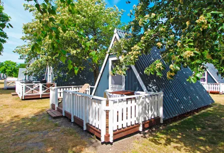 Hasle Hytteby på Bornholm er særligt fantastisk på en varm sommerdag