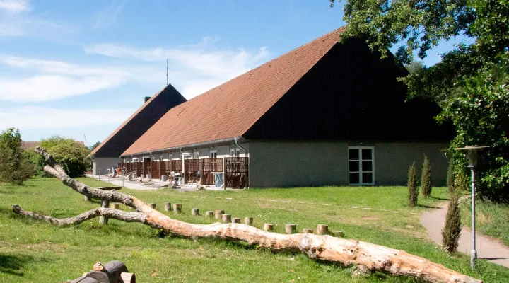 Sandvig Søpark ligger i et dejligt grønt område lige ved Hammerknuden