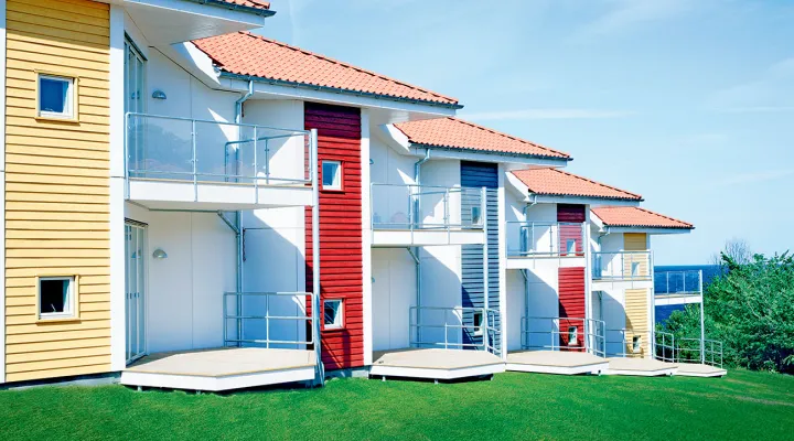 Gudhjem Søpark ligger skønt i Gudhjem