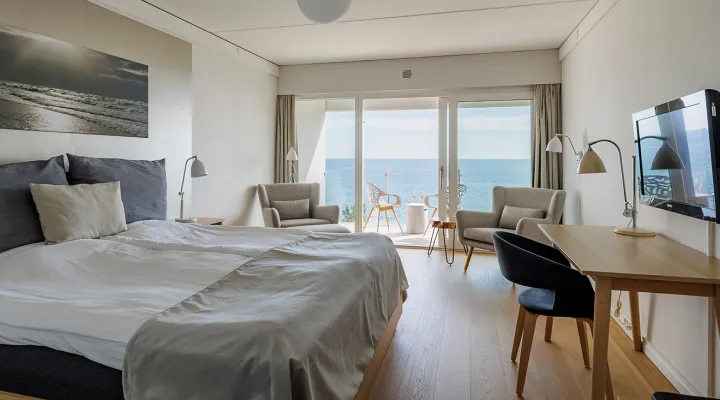 Fredensborg Badehotel - Dobbeltværelse med havudsigt