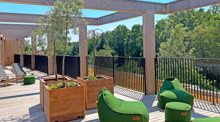 Green Solution House - Tagterrasse