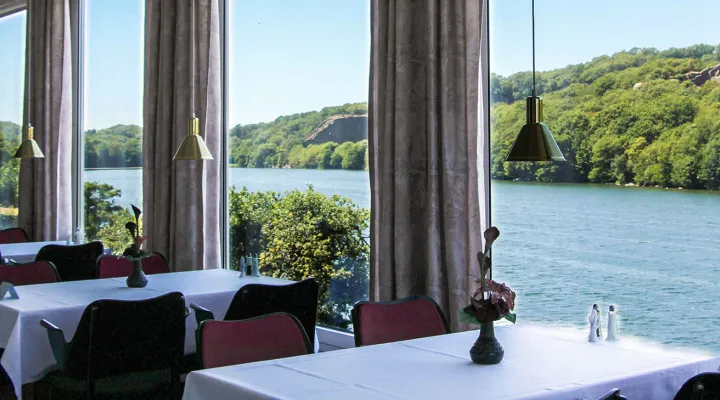 Hotel Hammersø - Restauranten har også udsigt til søen