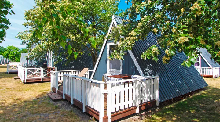 Hasle Hytteby på Bornholm er særligt fantastisk på en varm sommerdag