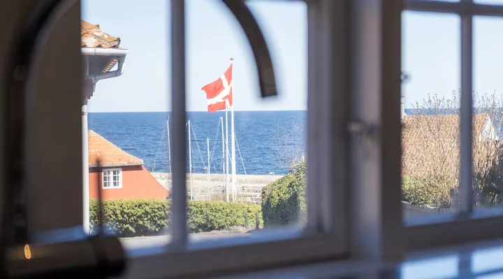 Udsigt fra køkken i Kirkehuset 4B