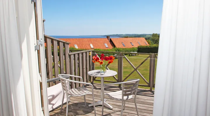 Pension Koch - Terrasse med havudsigt