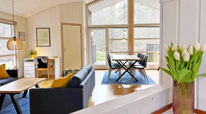 Rubinhuset 19 - Stue set fra køkken