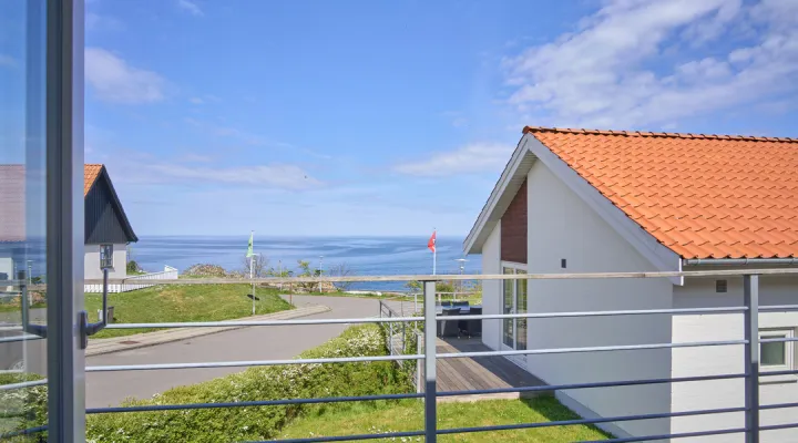 Havudsigt fra feriebolig i Gudhjem Feriehuse