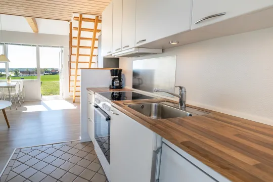 Køkken alrum i Boesvang Ferielejlighed nr. 5
