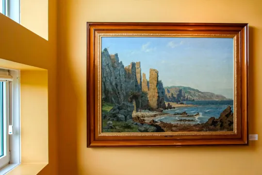 Smukt maleri på Bornholms Kunstmuseum