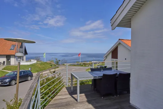 Havudsigt fra feriebolig i Gudhjem Feriehuse