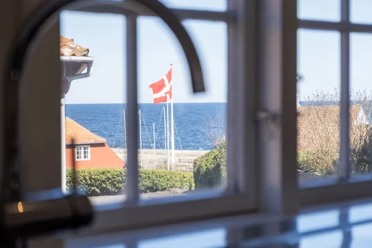Udsigt fra køkken i Kirkehuset 4B