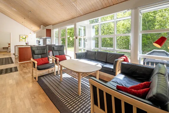 Sofaområde med lænestole i Rubinhusene nr. 7