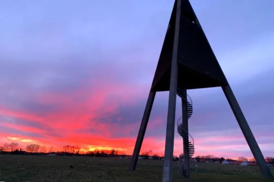 Utzon vandtårn i Svaneke